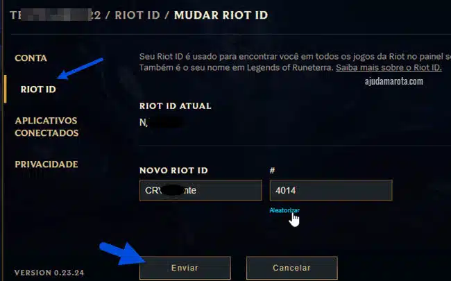 Alterar Riot ID, nome que aparece no jogo para outras pessoas