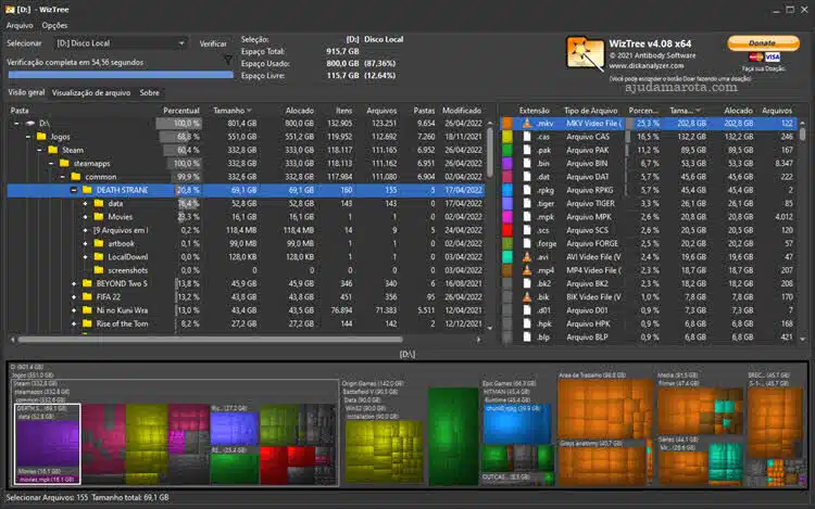 WizTree analisa espaço ocupado no HD SSD do Windows