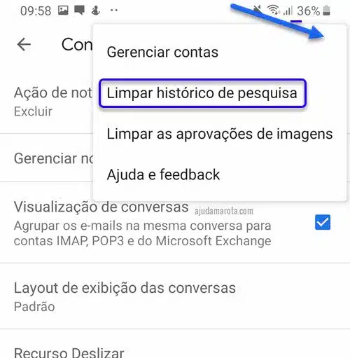 Como limpar a busca do Gmail no celular e computador