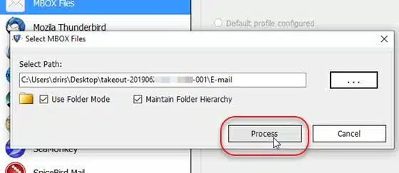 Processar arquivo Mbox para visualizar backup emails do Gmail