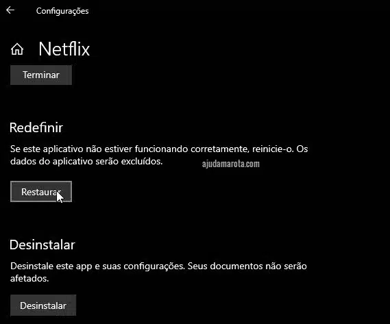 Como corrigir erro U7353-5101 da Netflix no Windows