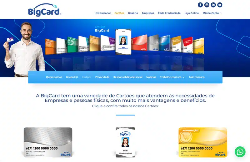 Cartão BigCard - Como fazer, 0800, aplicativo, senha